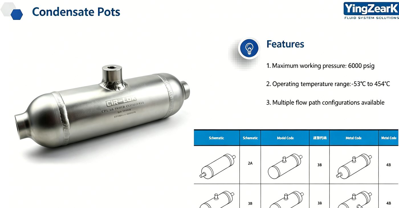 Condensate pots