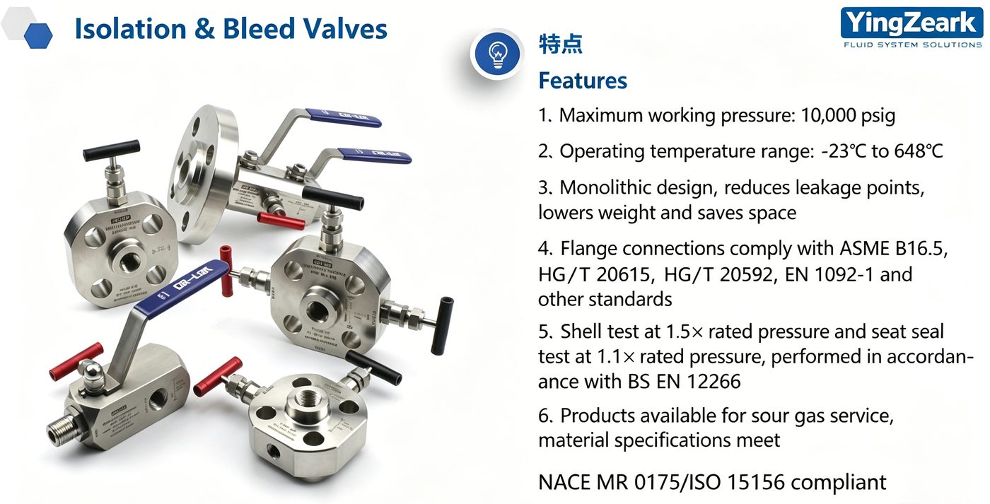 Isolation and bleed valves