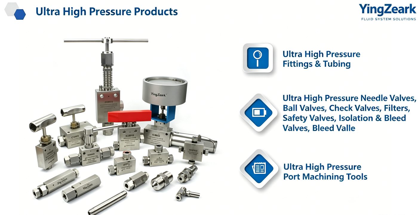 Ultra high pressure components